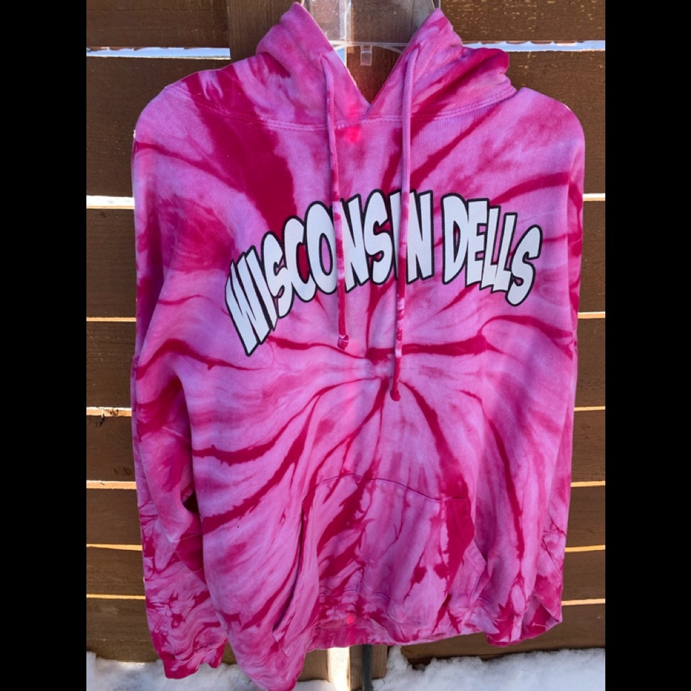Pink tie dye sweater